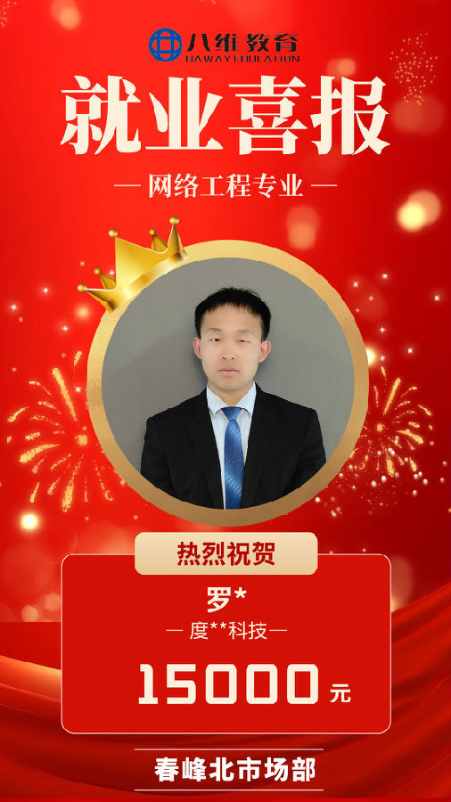 八維職業學校網絡工程專業最新喜報來襲