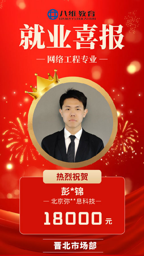 八維職業學校網絡工程專業最新喜報來襲